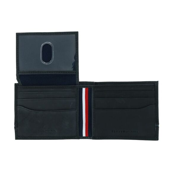 Tommy Hilfiger Men's Leather Leif RFID Bifold Wallet with Flip ID - Picture 4 of 4